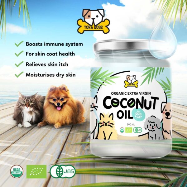Organic Cold Pressed Coconut Oil for Pets, 500ml - Image 3
