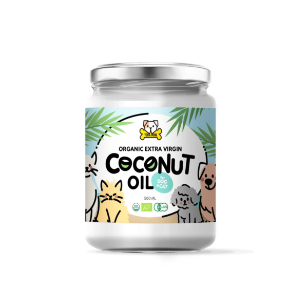 Organic Cold Pressed Coconut Oil for Pets, 500ml