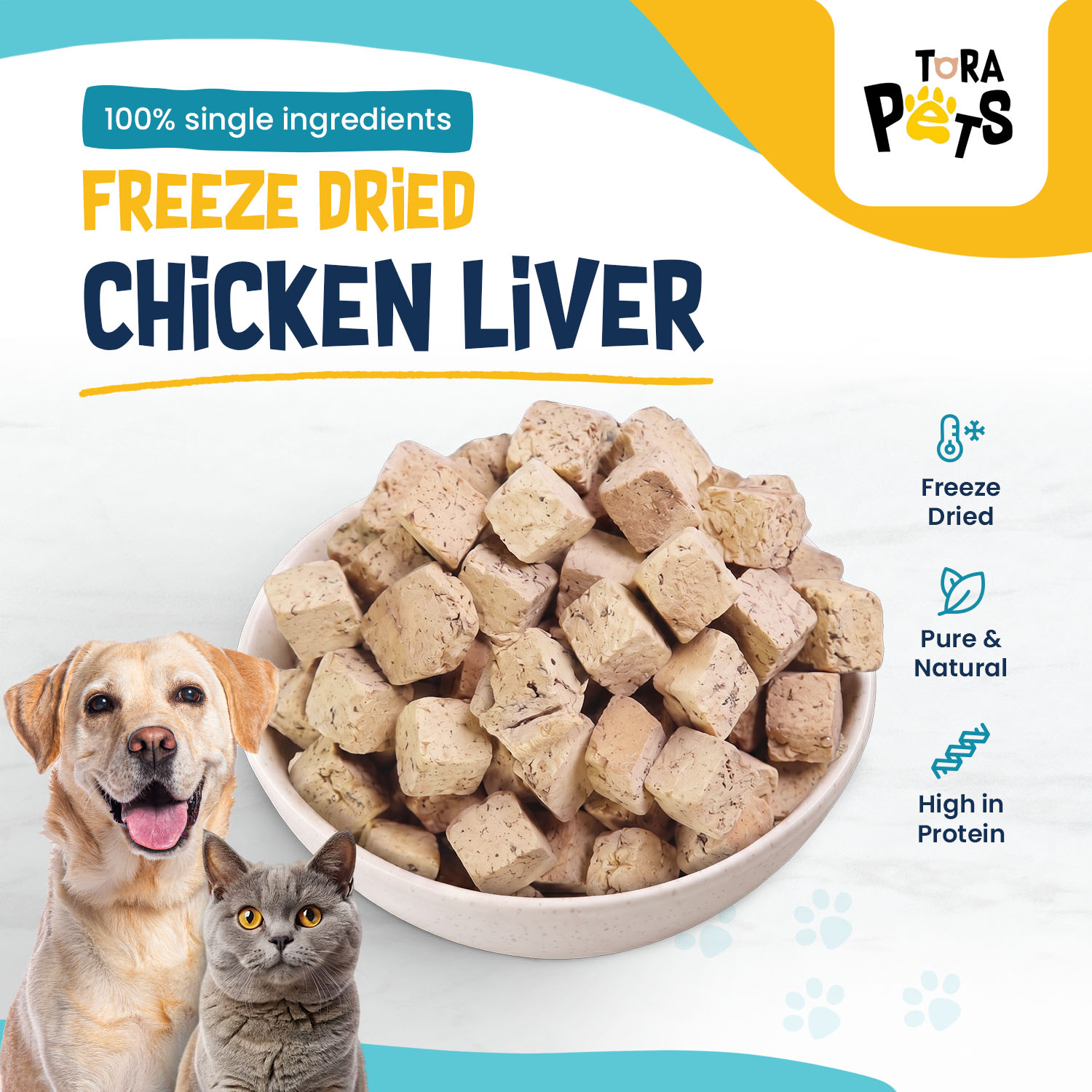 Torapets Freeze Dried Treat -Chicken, Salmon , Krill , Duck - Image 3