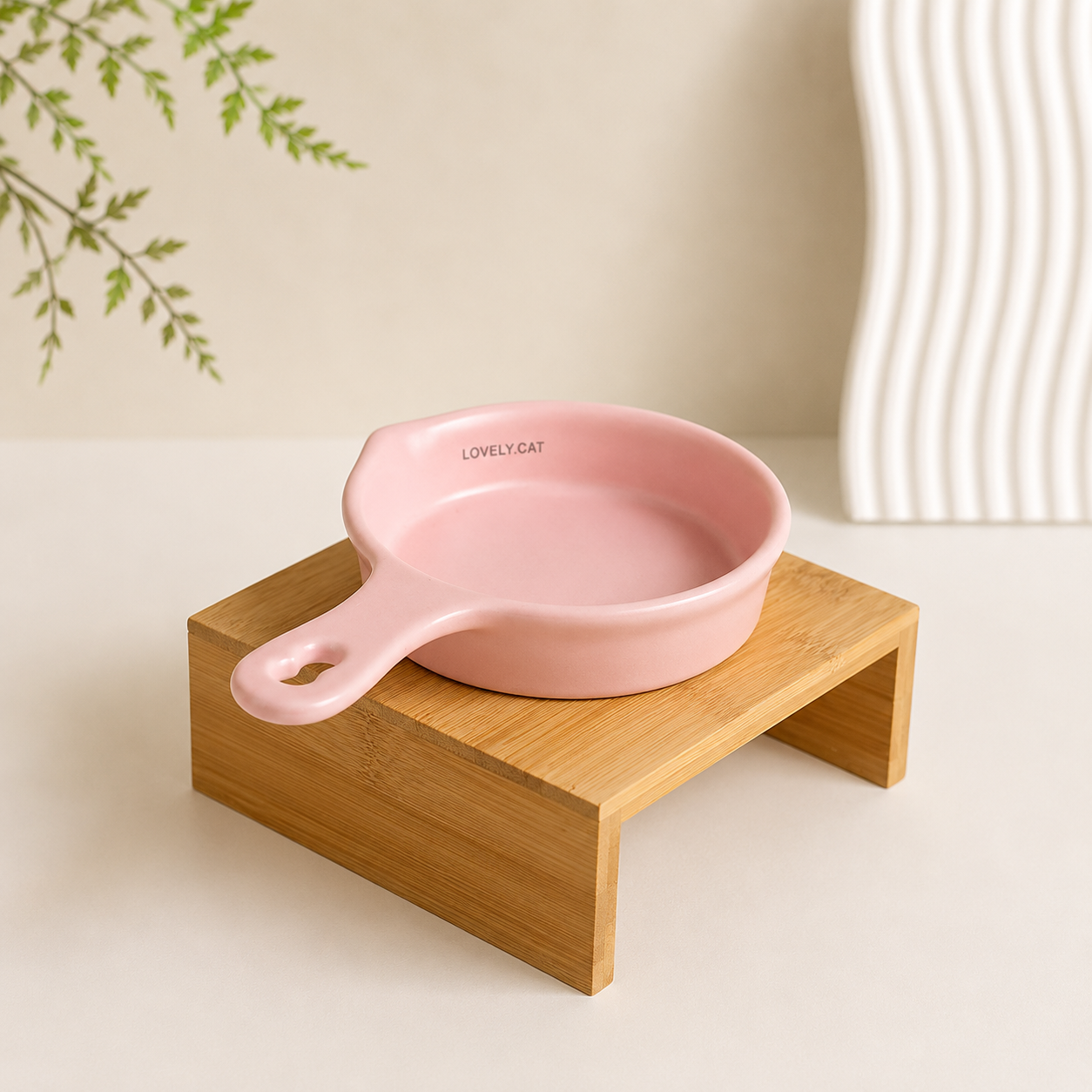 Korean Style Ceramic Cat Bowl – Whisker-Friendly - Image 5