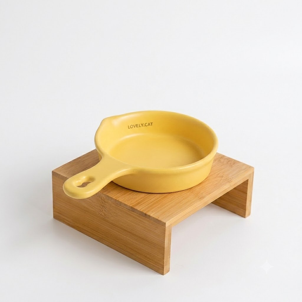 Korean Style Ceramic Cat Bowl – Whisker-Friendly - Image 6